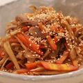 ひーゆーママ's cooksnap of when they made お肉でボリュームUP☆きんぴら.