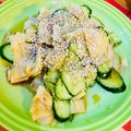 ryu☆ryu's cooksnap of when they made 大根ときゅうりとひめかわのナムル風和え物.