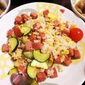 ☆★みささん★☆'s cooksnap of when they made スパムとズッキーニの醤油バター炒飯.