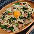 といじ's cooksnap of when they made ちょっと贅沢ランチ☆和風クリームうどん.