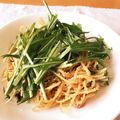 ♪ゆかたん♡'s cooksnap of when they made シャキッと水菜と明太子のガーリックパスタ.