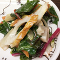 卵せんべい's cooksnap of when they made スイスチャードとちくわのマヨしょうゆあえ.