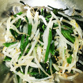 Cooさまさま's cooksnap of when they made もやしとほうれん草のナムル.