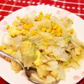 ４階の黒猫's cooksnap of when they made たまごとレタスの炒め物.