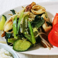 おなかはる827's cooksnap of when they made １０分で☆ちくわと小松菜のオイマヨ炒め.