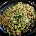 kohauni's cooksnap of when they made かぶの葉と豚ひき肉のエスニック炒め♪.