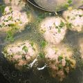 初心者リンママ's cooksnap of when they made ギョーザタネが余ったら肉団子春雨スープ♡.
