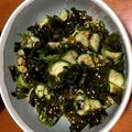 かえポン氏's cooksnap of when they made 子供も食べる♪きゅうりとわかめの酢の物.
