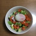 クックSB7K4U☆'s cooksnap of when they made アボカドサーモン丼☆甘タレ半熟卵のせ.