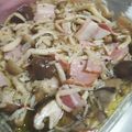 waka-87's cooksnap of when they made 無印ホーローで作る茸とベーコンのマリネ.