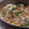 rubi0314's cooksnap of when they made かりかりチキンの雪見煮込みうどん.