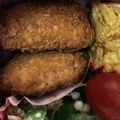 くまの子ども's cooksnap of when they made 豚ロースの薄切り☆はんぺんサンドかつ.