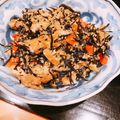 ナピト's cooksnap of when they made 簡単ボリュームアップ！芽ひじきと豆の煮物.