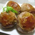 caramel-cookie's cooksnap of when they made ショウガ香るジューシー肉巻きおにぎり.
