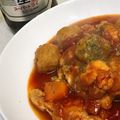 よつぽん's cooksnap of when they made 【絶品】鶏手羽元とトマトのビール煮込み♪.