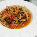 ☆pochiko☆'s cooksnap of when they made もやしひき肉トマト！材料3つで簡単炒め♡.
