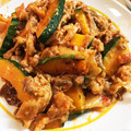 kanjuna's cooksnap of when they made 豚肉とかぼちゃのキムチ炒め.