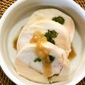 りとるぱおーん's cooksnap of when they made 三つ葉の胸肉巻き　梅ソース添え.