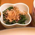 JILLの赤メガネ's cooksnap of when they made 材料3つ！カンタン春菊のおひたし♪.