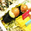 ゆけり３兄弟's cooksnap of when they made お弁当！シャウエッセン☆チーズ海苔巻き.
