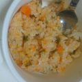 とも☆♪☆♪'s cooksnap of when they made にんじんチキンライス＆ぽてと☆離乳食後期.