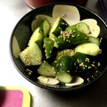 LINDA★8's cooksnap of when they made 簡単5分 とまらないきゅうりの梅肉和え.