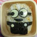 ほのぷ's cooksnap of when they made 意外と簡単☆ミニオンのおにぎり弁当.