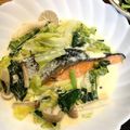 ちゃんさや☆'s cooksnap of when they made 塩鮭のミルク煮.