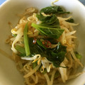 kokoli's cooksnap of when they made 簡単！わさび菜ともやしのナムル.