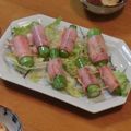 i_yokan's cooksnap of when they made アスパラベーコン巻き.