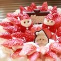 たか☆たか's cooksnap of when they made 2007★苺サンタのクリスマスケーキ.