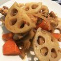 あにゃ08's cooksnap of when they made 鶏肉とレンコンと人参の炒り煮.
