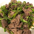jun_haj's cooksnap of when they made ♡材料はだった２つ？ピーマンと牛肉炒め♡.