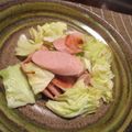 チョビ～☆'s cooksnap of when they made 魚肉ソーセージとキャベツのシンプル炒め.