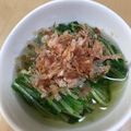 ninito's cooksnap of when they made ちょっとひと手間、出汁香る水菜おひたし！.