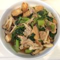 クックHC1NZR☆'s cooksnap of when they made ☆小松菜と豚肉と厚揚げの煮浸し☆.