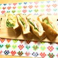 komutatata's cooksnap of when they made 王道サンドイッチ【ハムチーズサンド編】.