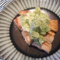 モモコ2016's cooksnap of when they made 焼き鮭〜アボカドレッシングを添えて♪.