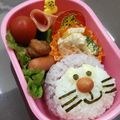 maru☆ru9's cooksnap of when they made キャラ弁 ドラえもん♪.