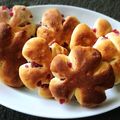 yumimaron's cooksnap of when they made 手ごね☆バターなし☆苺の粒ジャム入りパン.