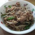 喜屋武壱岐家's cooksnap of when they made 牛肉とにんにくの芽のスタミナ炒め.