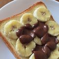 ちょこ05's cooksnap of when they made あるもので美味しい☆チョコバナナトースト.
