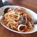 あやの氏0108's cooksnap of when they made ごちそう！だけど節約！ペスカトーレパスタ.