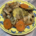 reiko39's cooksnap of when they made 簡単！鶏根菜の黒酢炒め.