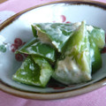ピンクのたまご's cooksnap of when they made レンジで簡単★ピーマンのマヨ生姜和え.