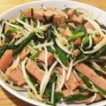 かなはは☆'s cooksnap of when they made *スパムとニラもやしの炒めもの*.