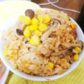 友遊♪'s cooksnap of when they made コーンとシメジの味噌炊き込みご飯.