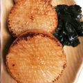 KimiキラMiku's cooksnap of when they made 大根のガーリックバター醤油ステーキ♪.