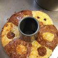 haturi's cooksnap of when they made 黒ブタ＆白ブタのリングチョコパン.
