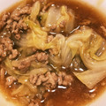 kmcats's cooksnap of when they made 白菜とひき肉のとろとろ丼.